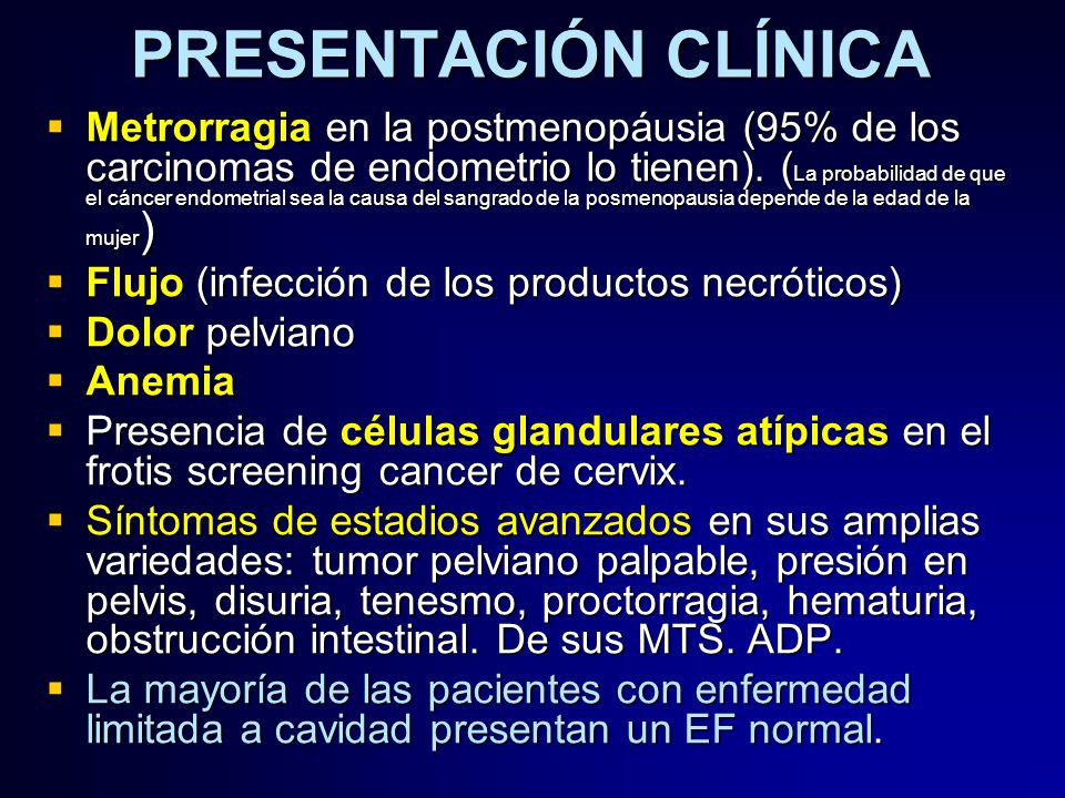 Definición de factores de riesgo de cáncer de endometrio hipertensión